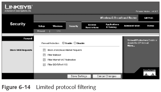Protocol Filtering